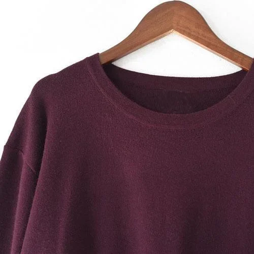 2017-fall-burgundy-casual-cotton-sweaters-dresses-plus-size-stylish-slim-mid-knit-dress