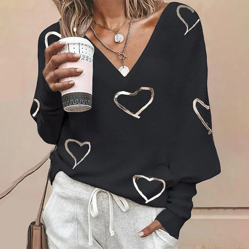 2022-juliafashion-women-fashion-casual-long-sleeve-tops-blouse-feamle-heart-shape-print-v-neck-sweatshirt-tops