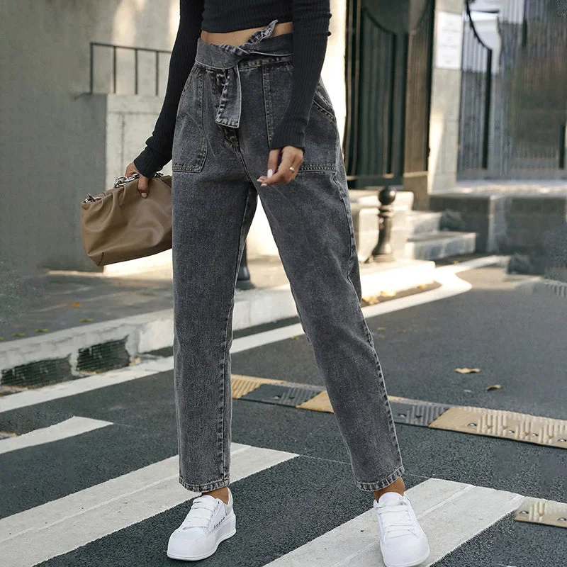 2022-juliafashion-womens-jeans-straight-leg-denim-jeans-high-waisted-pocket-patched-jeans-casual-lace-up-pants-gathered-waist-trousers