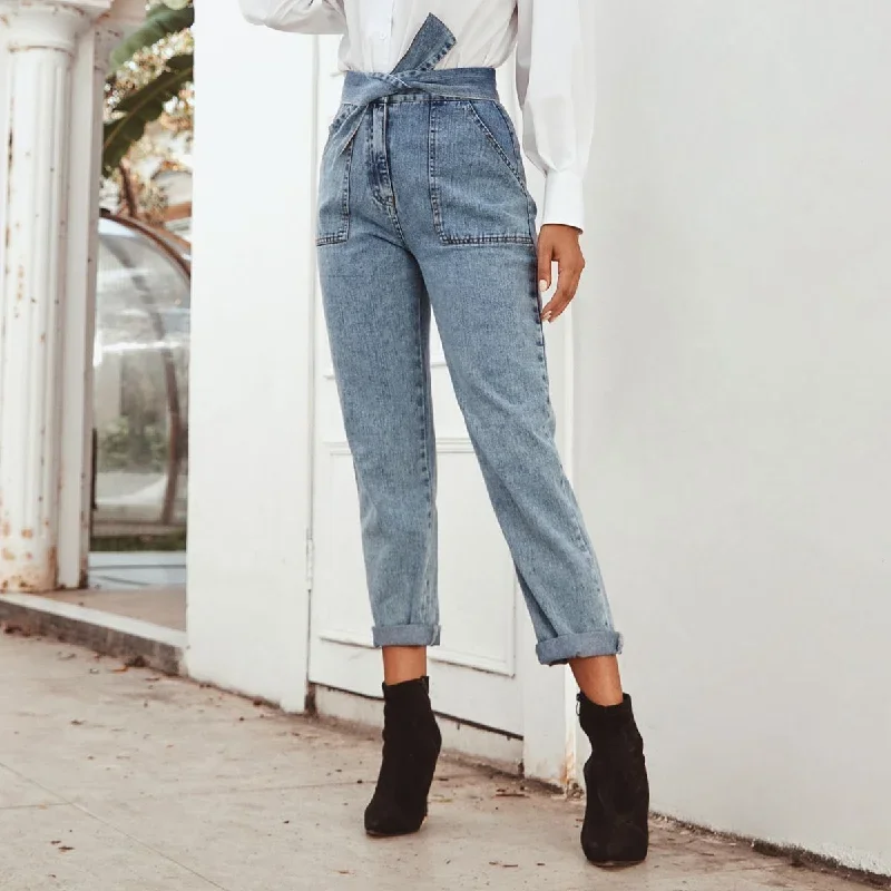 2022-juliafashion-womens-jeans-straight-leg-denim-jeans-high-waisted-pocket-patched-jeans-casual-lace-up-pants-gathered-waist-trousers