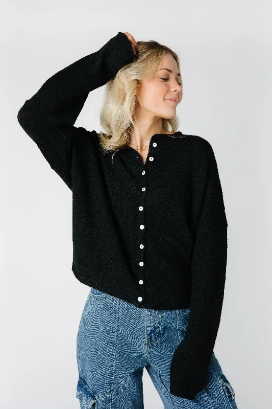 Aria Soft Cardigan - Black