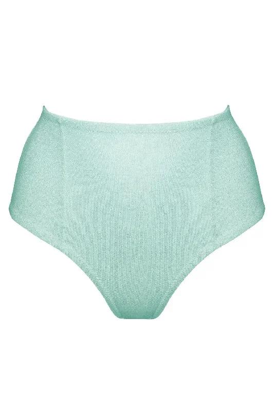 Ariel Mint high waisted bikini bottom