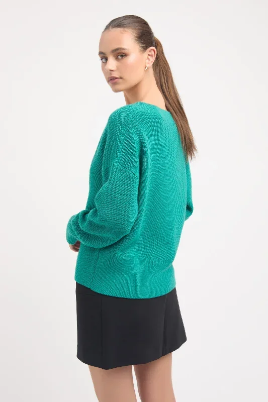 autumn-v-neck-jumper-green-marle