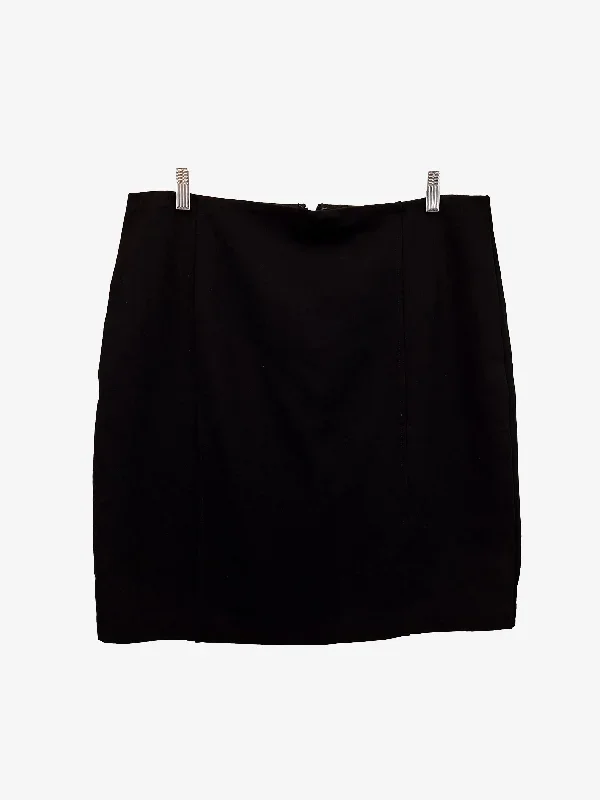 Basque Ponte Pencil Mini Skirt Size 16