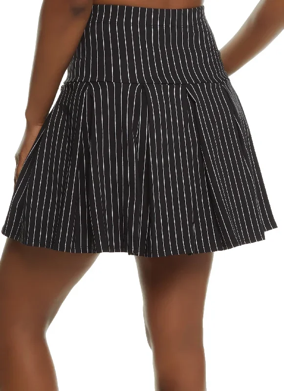 black-white-pinstripe-high-waist-pleated-skirt-1062062703036