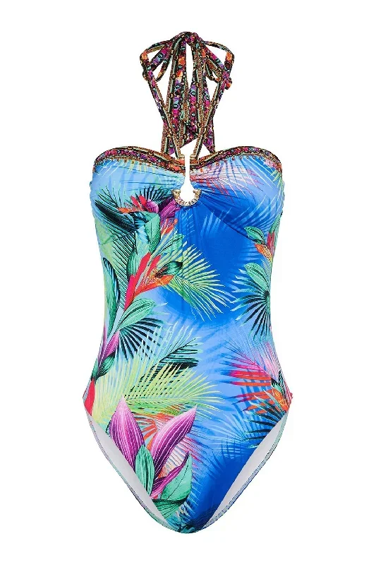 Camilla Women's What's Your Vice Bandeau One Piece Swimsuit with Ring