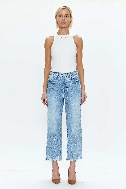 Cassie Super High Rise Straight Crop - Baja