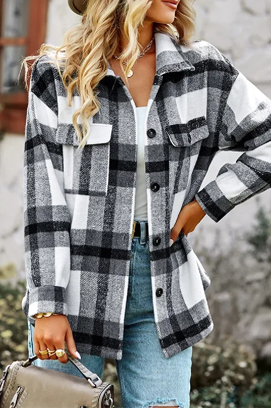 casual-plaid-patchwork-turndown-collar-tops-1