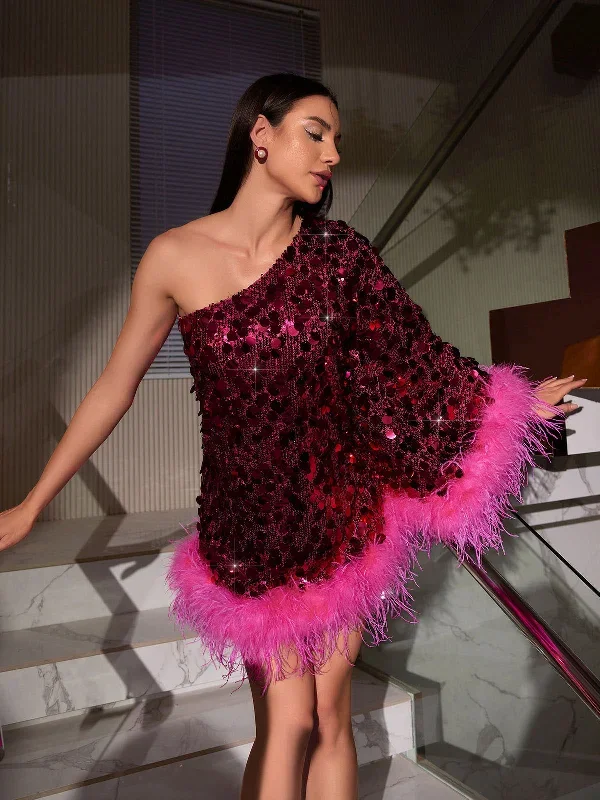 ceridwen-one-shoulder-feather-sequin-dress