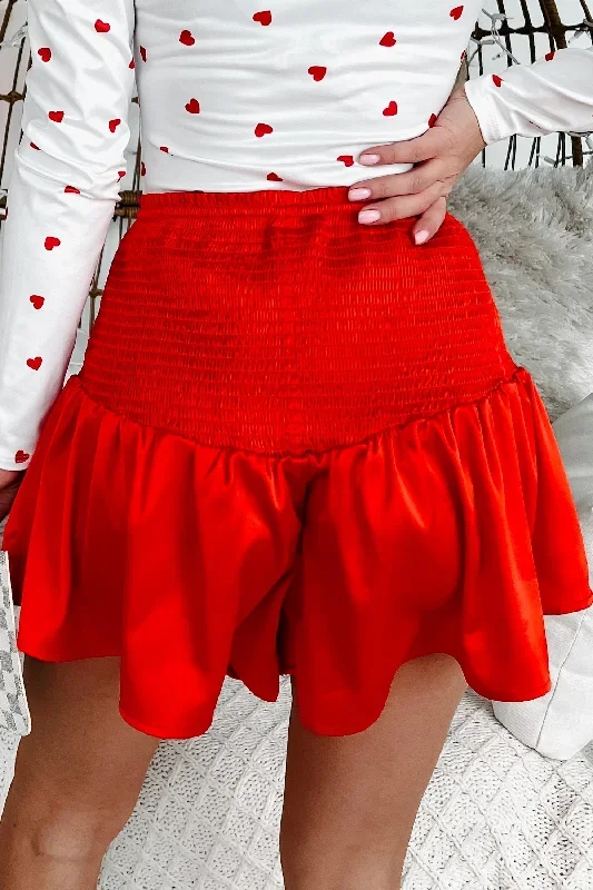 chic-comfort-smocked-satin-shorts-red