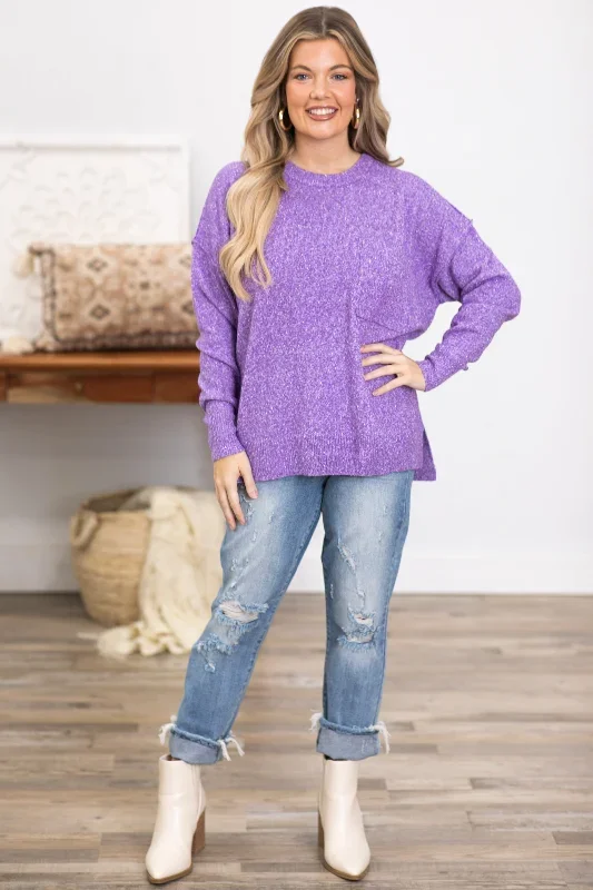 dark-lavender-melange-sweater-with-pocket