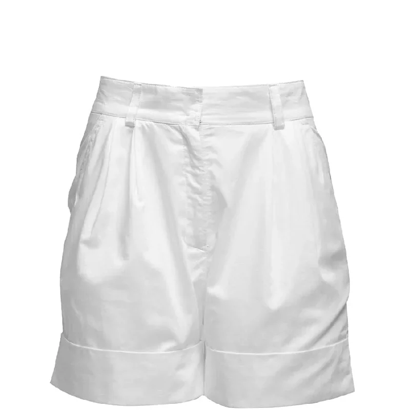 LOOSE FIT SHORTS ""DELFINA"" IN WHITE