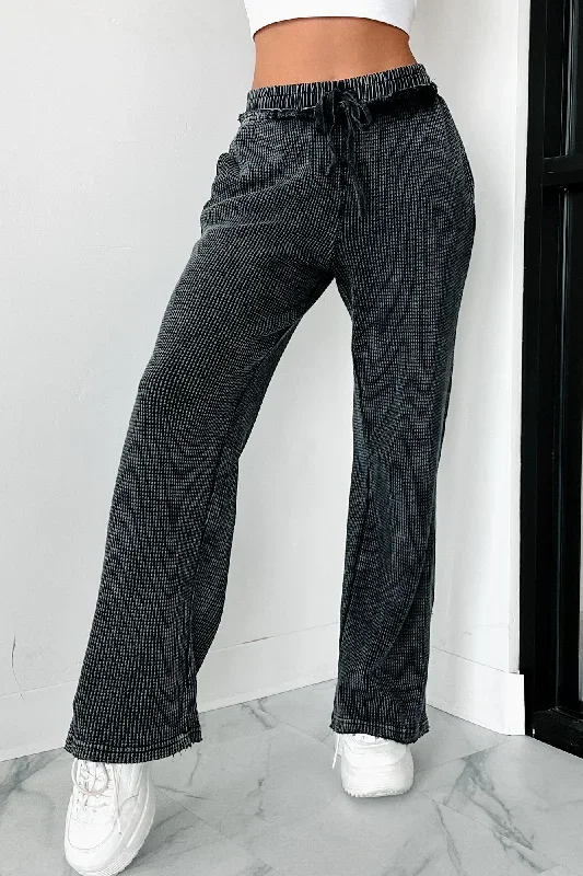 distancing-myself-waffle-knit-lounge-pants-black