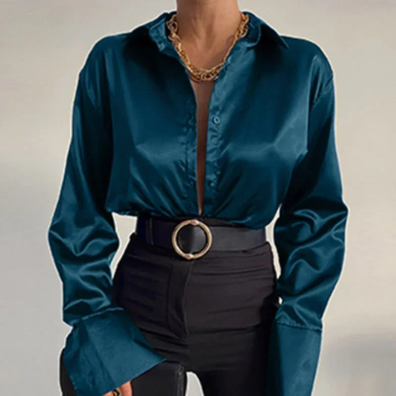 elegant-satin-long-sleeve-blouses-women-2022-autumn-vintage-blue-green-silk-shirt-women-casual-loose-button-up-street-shirts