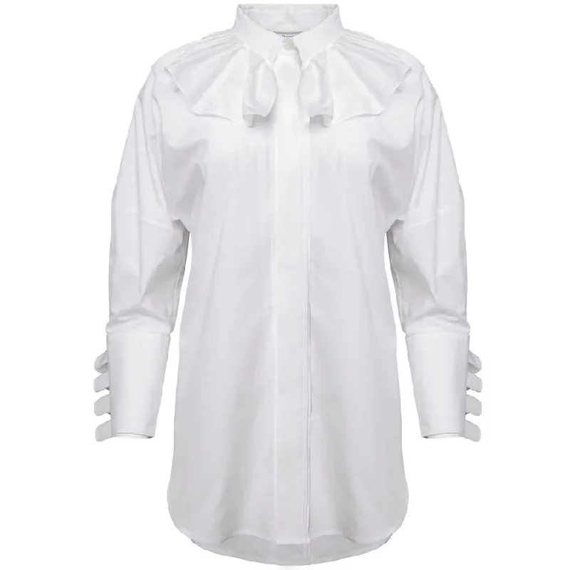 RUFFLE BLOUSE ""EMANA"" IN WHITE