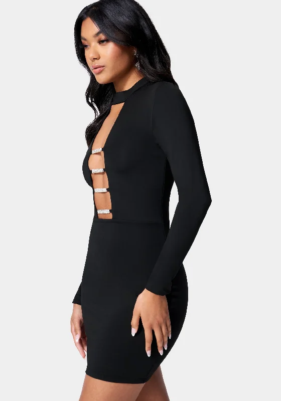 embellished-caged-dress-black