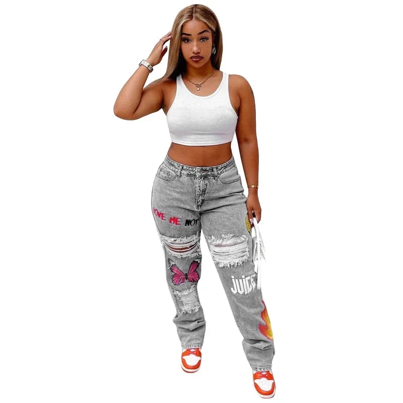 fashion-heart-print-denim-cut-out-distressed-jeans-for-women-baddie-clothes-high-waist-baggy-pants