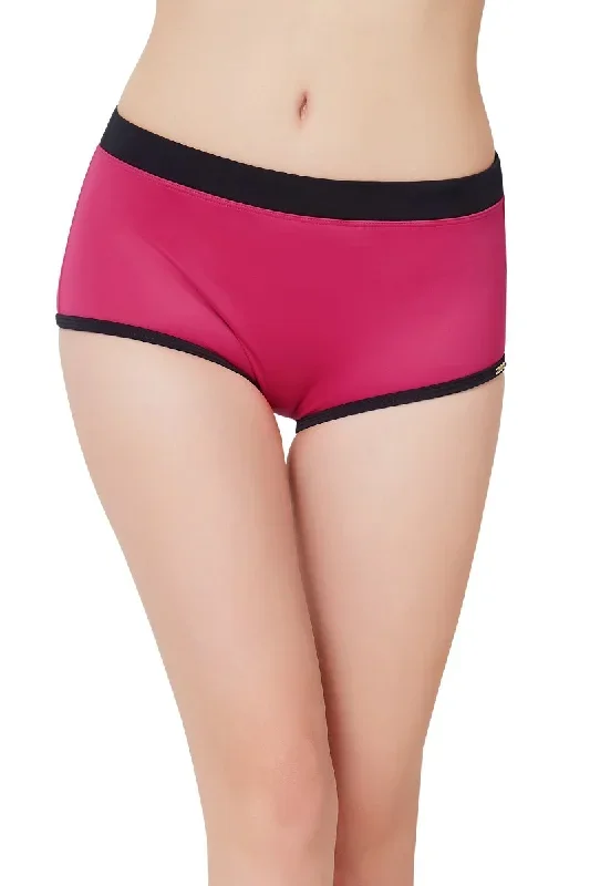 Mid Rise Swim Boyshort - Fresia