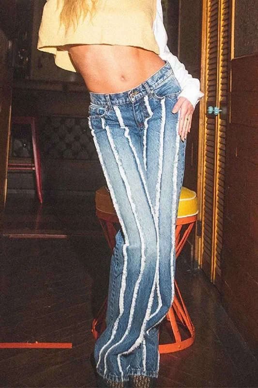 fringed-straight-leg-bootcut-jeans