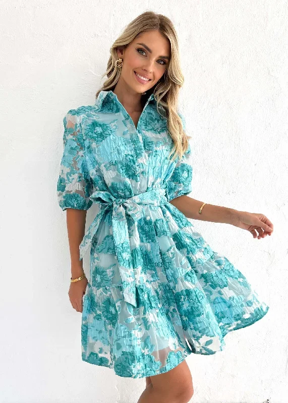 glazer-dress-aqua-jacquard