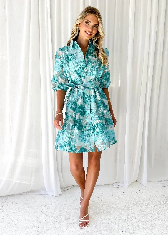 glazer-dress-aqua-jacquard