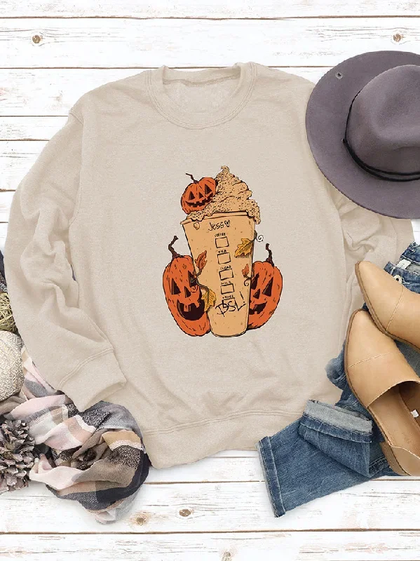 Halloween Pumpkin Cup Sweatshirt