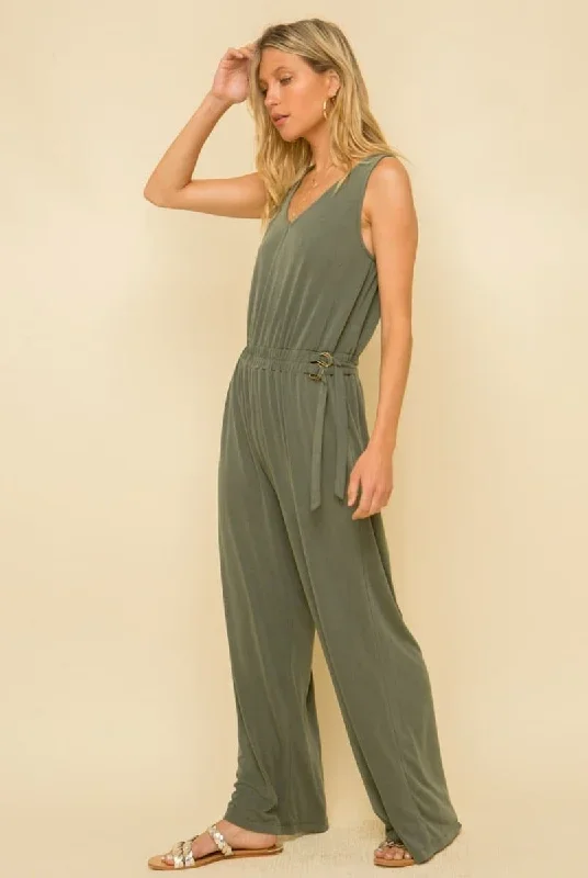 Hem & Thread Cupro Modal Jumpsuit