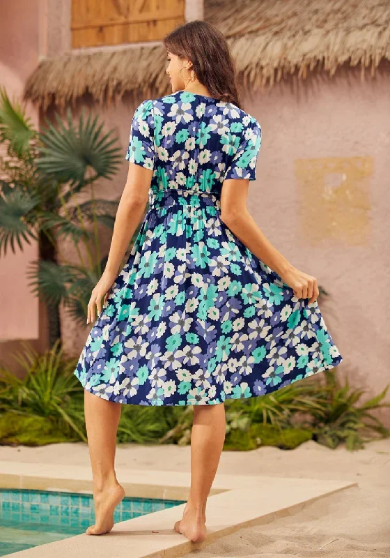 Navy Floral