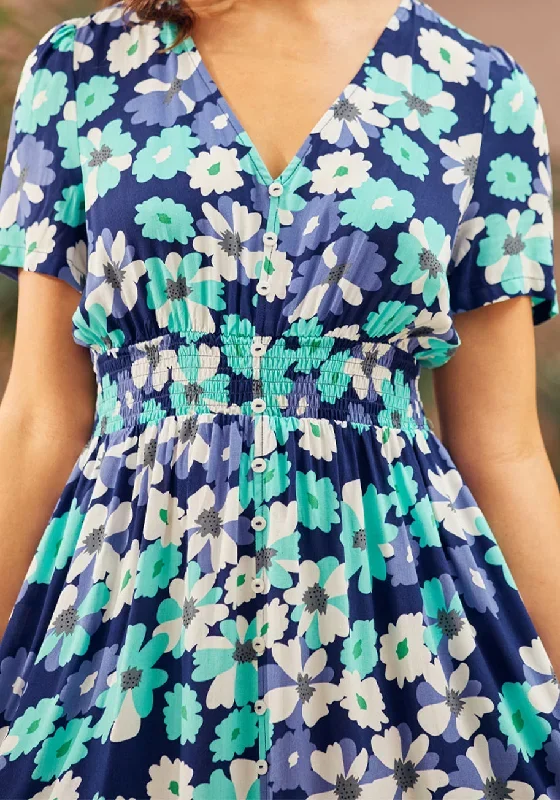 Navy Floral