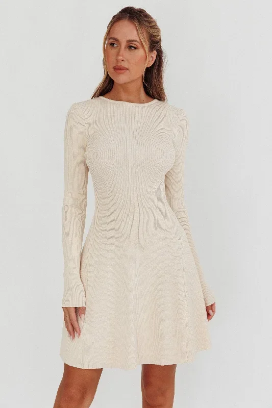 intuitions-long-sleeve-ribbed-knit-dress-cream