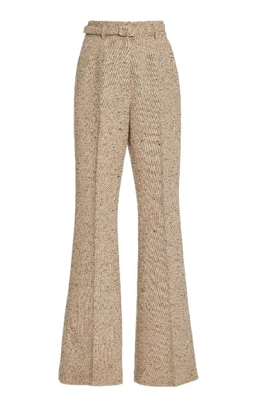 Josh Pant in Oatmeal Multi Cashmere Virgin Wool