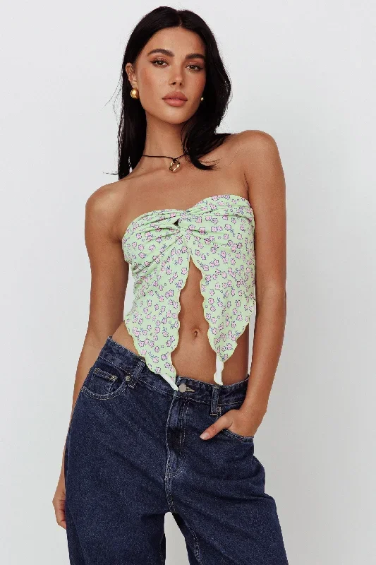 lulu-strapless-crop-top-lime-pink