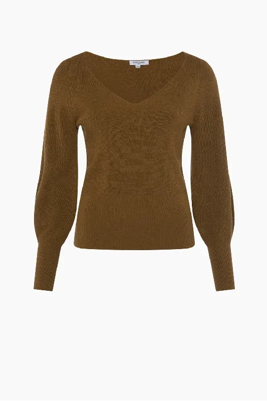 Magda Knit Shaped Neck Jumper