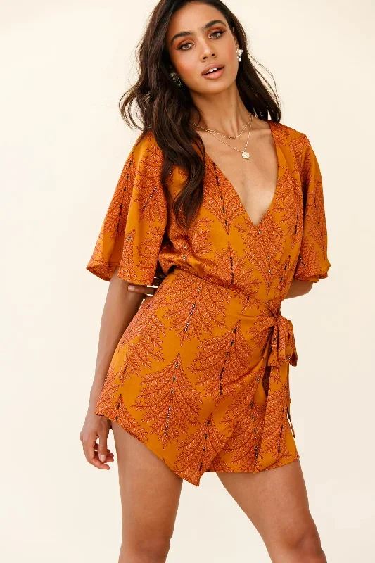 nadi-v-neckline-wrap-romper-leaf-print-mustard