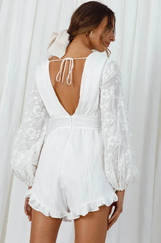 novella-long-embellished-sleeve-frill-trim-romper-white