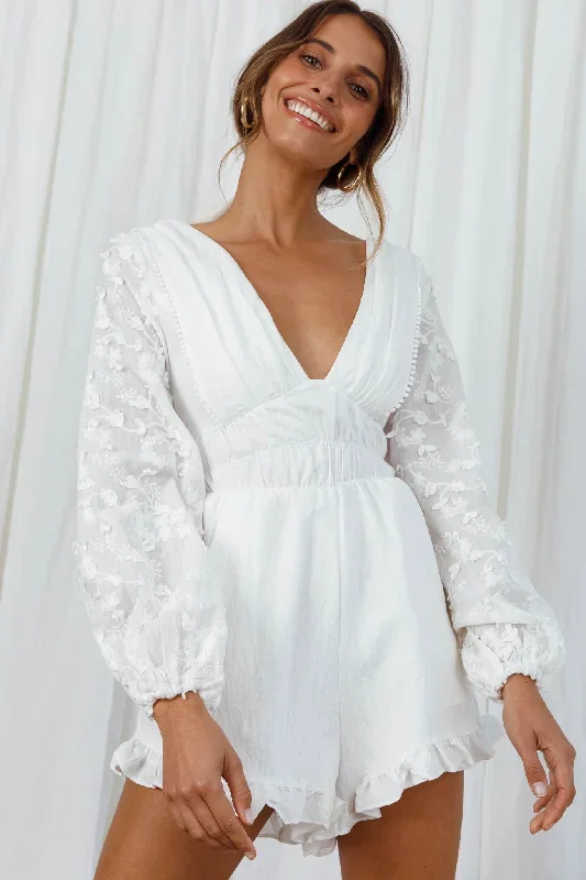 novella-long-embellished-sleeve-frill-trim-romper-white