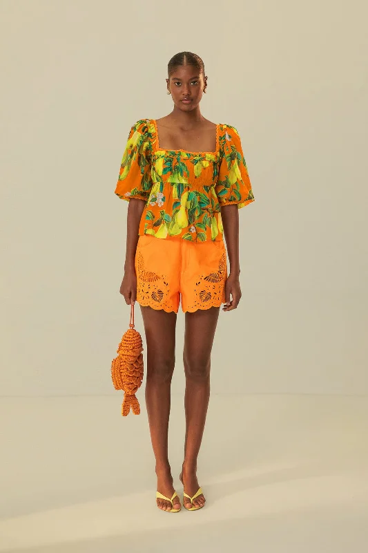 orange-chic-pears-short-sleeve-blouse