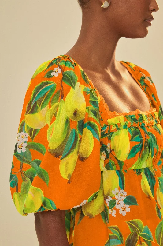 orange-chic-pears-short-sleeve-blouse