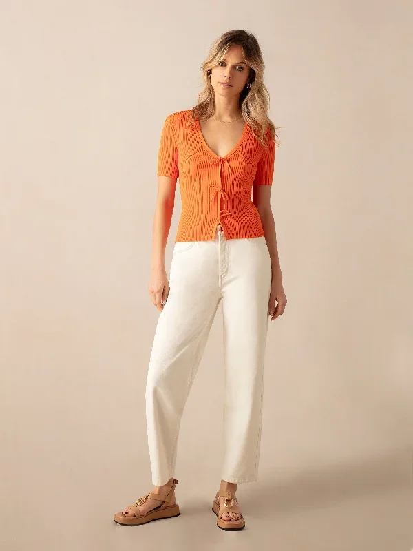 orange-tie-front-ribbed-top