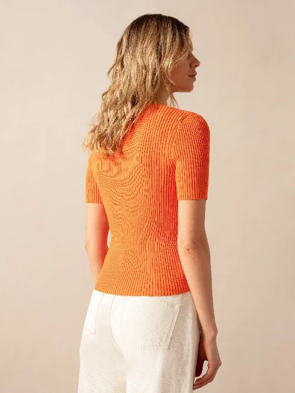 orange-tie-front-ribbed-top