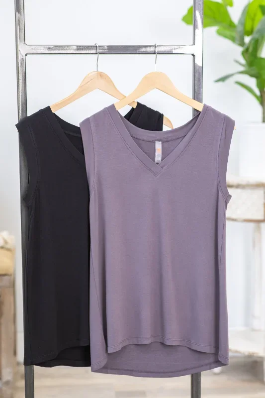 Oversized V-Neck Tunic Knit Top