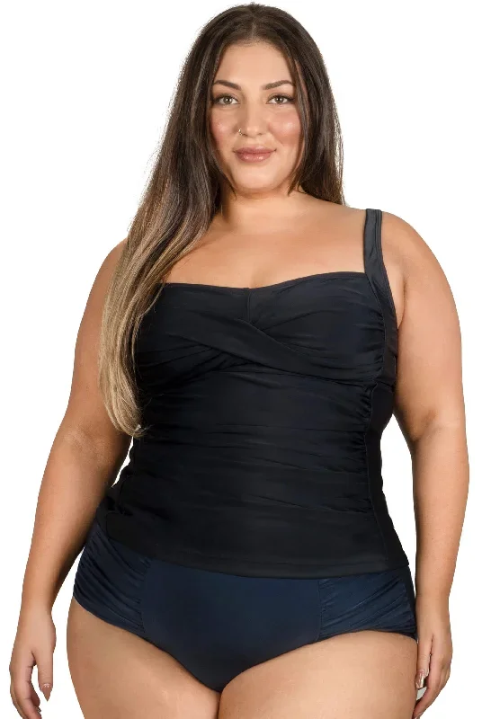 ruched-bust-tankini-top