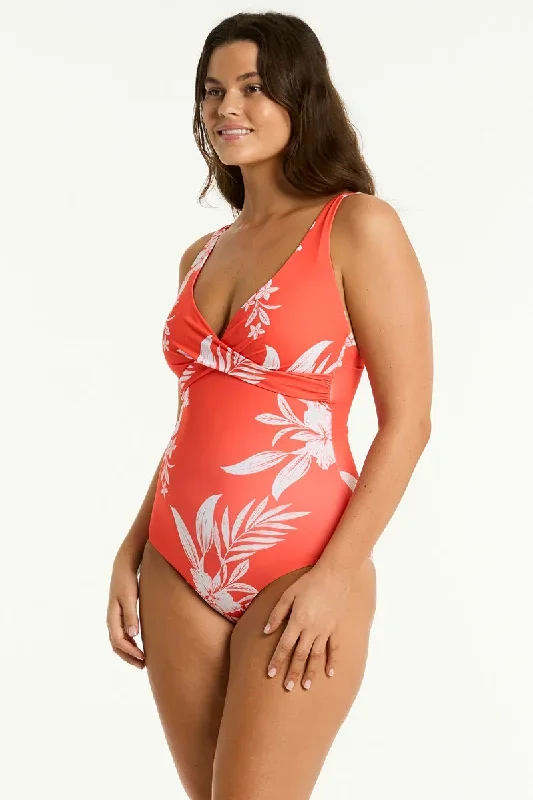 Aloha Cross Front One Piece