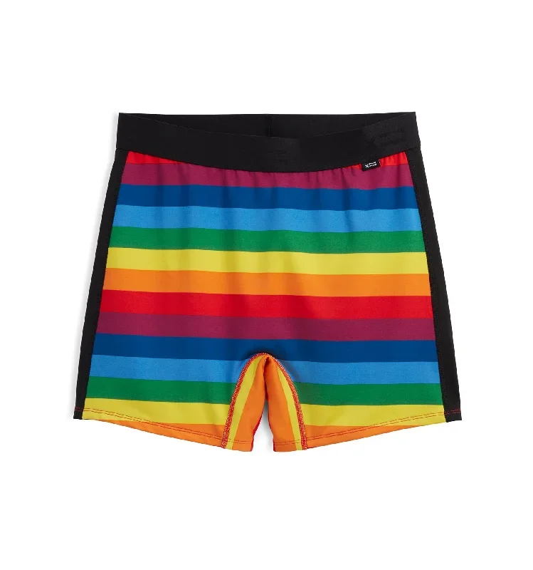 4.5"" Swim Shorts - Rainbow Pride Stripe