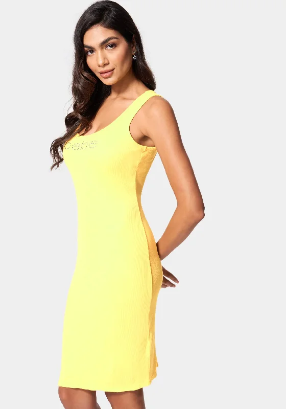 tank-logo-dress-yellow