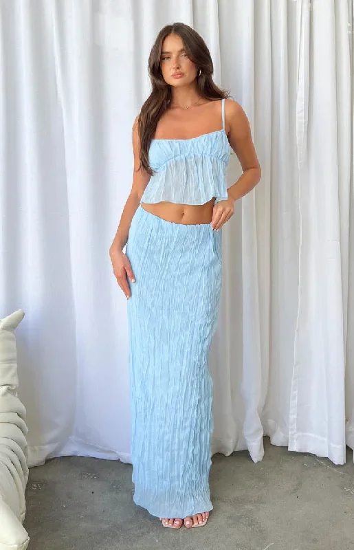 The Moment Blue Maxi Skirt