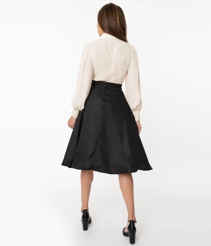 unique-vintage-retro-style-black-high-waist-vivien-swing-skirt