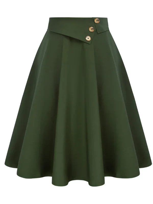 vintage-a-line-skirt-high-waisted-midi-skirt-with-pockets-buttons-1