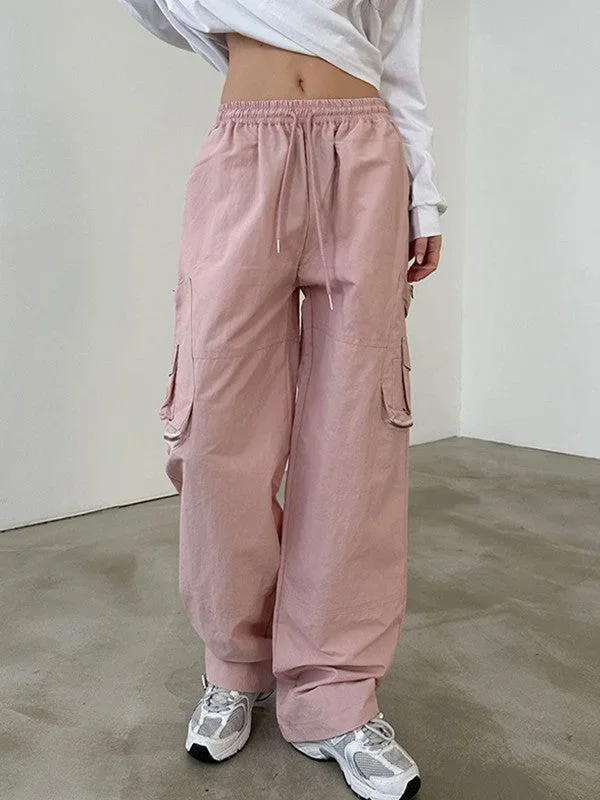 Zip Pocket Baggy Cargo Pants